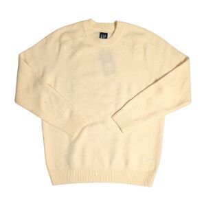 Gap Men's Lightweight Pullover Regular Fit Crewneck Sweater - Cream